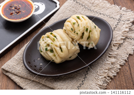 steamed Scallion Twisted Rolls, Traditional Chinese Rustic Flower Buns steamed Scallion Twisted Rolls, Traditional Chinese Rustic Flower Buns 141116112