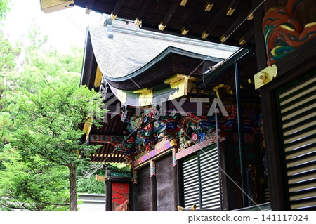 【埼玉縣指定有形文化財產】秩父神社色彩鮮豔的木雕 【埼玉縣指定有形文化財產】秩父神社色彩鮮豔的木雕 141117024