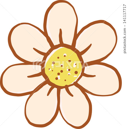 Hand drawn Daisy Flower Illustration Hand drawn Daisy Flower Illustration 141117717