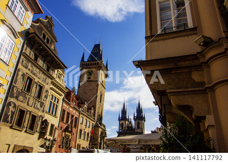 Street Scene, Prague, Czech Republic Street Scene, Prague, Czech Republic 141117792