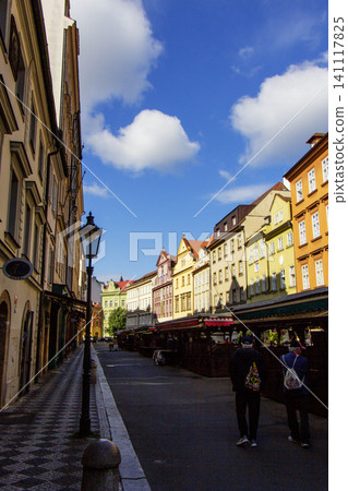 Street Scene, Prague, Czech Republic Street Scene, Prague, Czech Republic 141117825