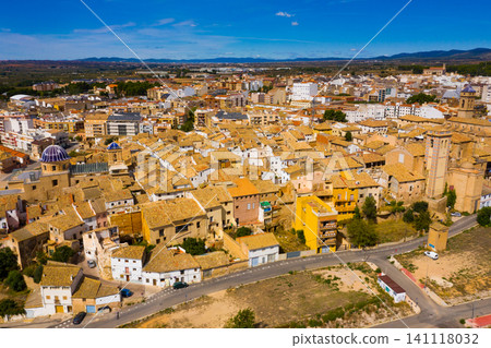 Aerial view of historical center of Requena, Valencia, Spain Aerial view of historical center of Requena, Valencia, Spain 141118032