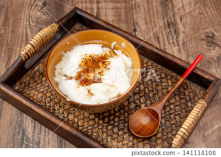 sweet Tofu Pudding with Osmanthus Syrup, Traditional Chinese Dessert sweet Tofu Pudding with Osmanthus Syrup, Traditional Chinese Dessert 141118108