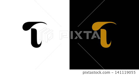 Elegant and unique letter T initials logo design Elegant and unique letter T initials logo design 141119055
