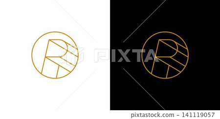 Luxury and modern letter P initials logo design Luxury and modern letter P initials logo design 141119057