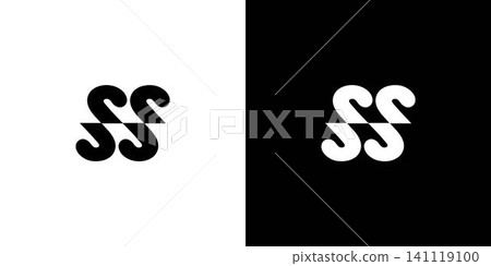 Unique and modern letter SS initials logo design Unique and modern letter SS initials logo design 141119100