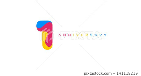 Modern and colorful number One logo design Modern and colorful number One logo design 141119219