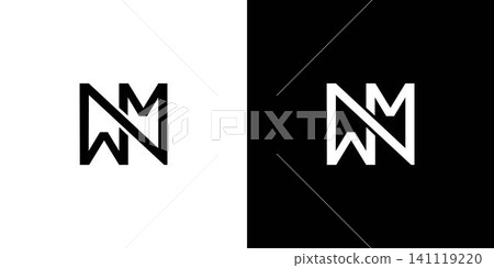 Modern and strong letter WM initials logo design Modern and strong letter WM initials logo design 141119220