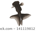Black goldfish, watercolor illustration, summer 141119812