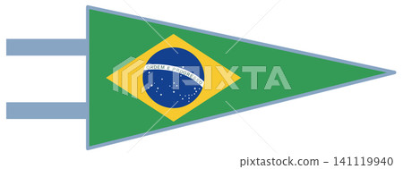 Brazil Flag Icons and Pennants Set for Independence Day and Sports Events Brazil Flag Icons and Pennants Set for Independence Day and Sports Events 141119940