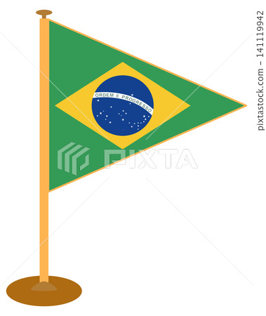 Brazil Flag Icons and Pennants Set for Independence Day and Sports Events Brazil Flag Icons and Pennants Set for Independence Day and Sports Events 141119942