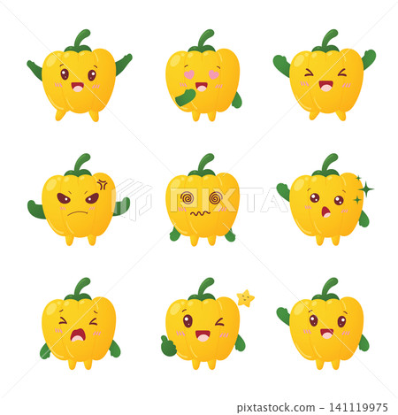 Adorable Purple Beetroot Character Expressions 141119975