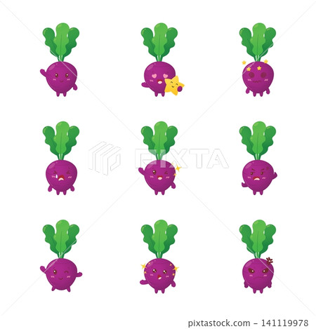 Expressive Yellow Bell Pepper Character Set Expressive Yellow Bell Pepper Character Set 141119978