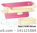 Rectangular Tuck Top Gift Box Template 141121884