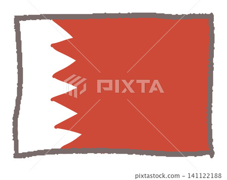 Hand-drawn Bahraini flag 141122188