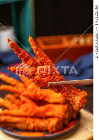 traditional Tiger Skin Chicken Feet Deep Fried Braised Poultry Claws Chinese Dim Sum traditional Tiger Skin Chicken Feet Deep Fried Braised Poultry Claws Chinese Dim Sum 141122660
