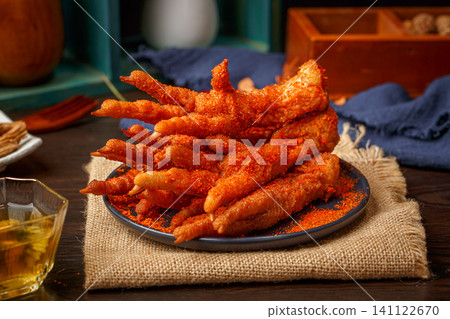 hunan Style Extra Spicy Chicken Feet Hot Chili Powder Sprinkled Poultry Claws Dim Sum hunan Style Extra Spicy Chicken Feet Hot Chili Powder Sprinkled Poultry Claws Dim Sum 141122670