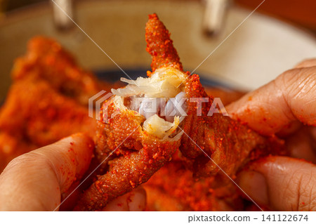 hunan Style Extra Spicy Chicken Feet Hot Chili Powder Sprinkled Poultry Claws Dim Sum hunan Style Extra Spicy Chicken Feet Hot Chili Powder Sprinkled Poultry Claws Dim Sum 141122674