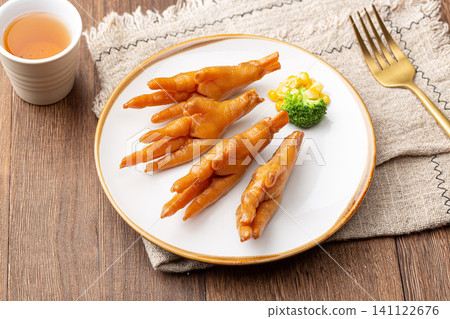 soy Sauce Braised Chicken Feet Spiced Marinated Poultry Claws Traditional Dim Sum soy Sauce Braised Chicken Feet Spiced Marinated Poultry Claws Traditional Dim Sum 141122676