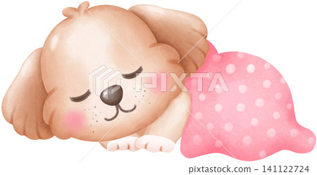 Dog Illustration Hand Painted Animal Art Dog Illustration Hand Painted Animal Art 141122724