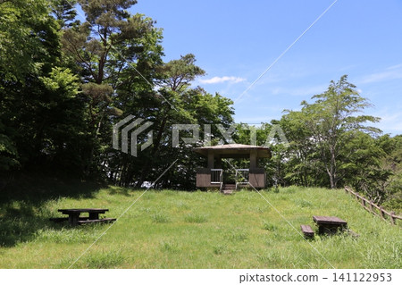 [A park in a sunny forest] A plaza located along the Koya-Ryujin Skyline. 141122953