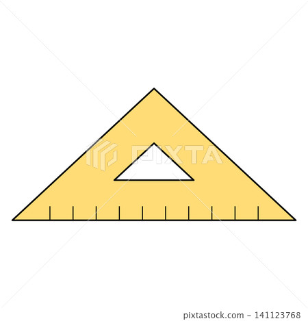 Triangle ruler illustration material, icon Triangle ruler illustration material, icon 141123768