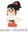 Girl Practicing Traditional Thai Dance 141123878