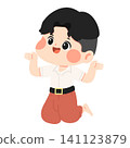 Happy Boy Performing Traditional Thai Dance 141123879
