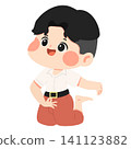 Student Boy Performing Traditional Thai Dance 141123882