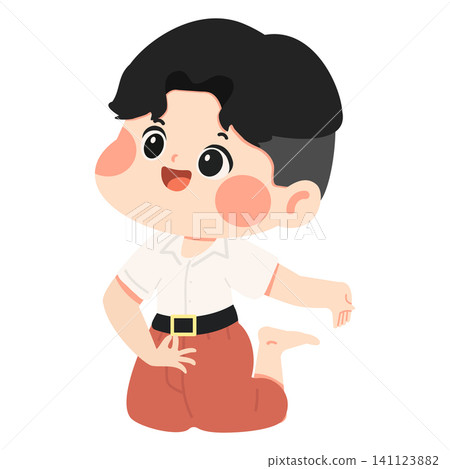Student Boy Performing Traditional Thai Dance Student Boy Performing Traditional Thai Dance 141123882