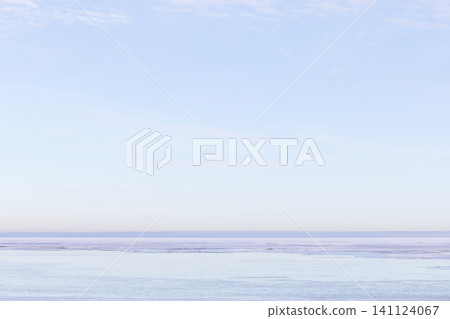 A tranquil, minimalist winter landscape photography 141124067