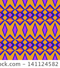 Vibrant Ethnic Geometric Tribal Seamless Pattern Background 141124582