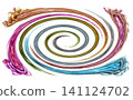 spiral colors gold silver bronze sparkles diamonds 141124702