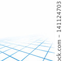 abstract background with a grid of squares in blue and white colors 141124703