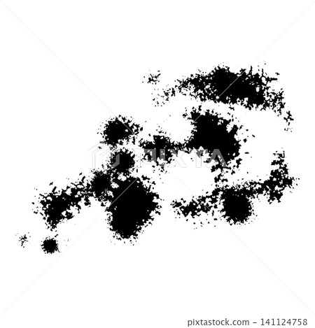 黑色墨漬和飛濺的插圖 黑色墨漬和飛濺的插圖 141124758