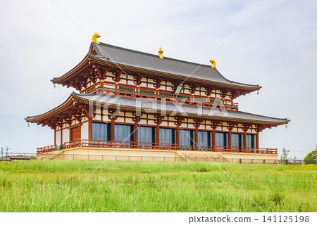 The magnificent Daigokuden stands within the Heijo Palace Site, a UNESCO World Heritage Site and part of the "Historic Monuments of Ancient Nara." The magnificent Daigokuden stands within the Heijo Palace Site, a UNESCO World Heritage Site and part of the "Historic Monuments of Ancient Nara." 141125198
