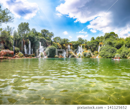 Fabulous Kravice waterfalls in the National Park of Bosnia and Herzegovina. Fabulous Kravice waterfalls in the National Park of Bosnia and Herzegovina. 141125652