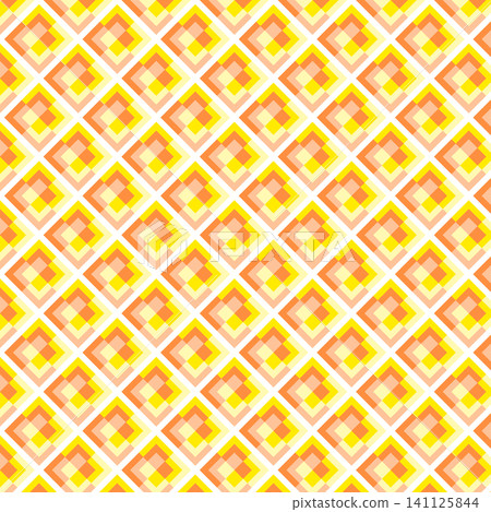 Colorful 4-color diamond pattern seamless pattern swatch compatible Yellow Orange Colorful 4-color diamond pattern seamless pattern swatch compatible Yellow Orange 141125844