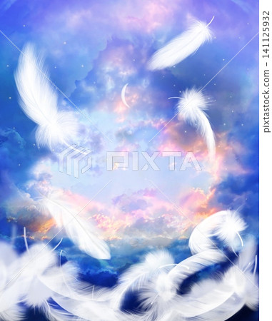 一幅充滿靈性的背景圖,圖中有通往天堂的雲梯、極光色的天空和傾瀉而下的月光。 一幅充滿靈性的背景圖,圖中有通往天堂的雲梯、極光色的天空和傾瀉而下的月光。 141125932