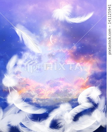 一幅充滿靈性的背景圖,圖中有通往天堂的雲梯、極光色的天空和傾瀉而下的月光。 一幅充滿靈性的背景圖,圖中有通往天堂的雲梯、極光色的天空和傾瀉而下的月光。 141125941