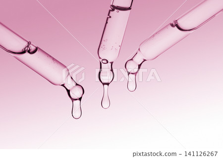Pipette dropper with transparent cosmetic gel Pipette dropper with transparent cosmetic gel 141126267