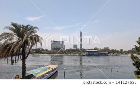 A daytime view of the Nile River in front of the Cairo Tower A daytime view of the Nile River in front of the Cairo Tower 141127655