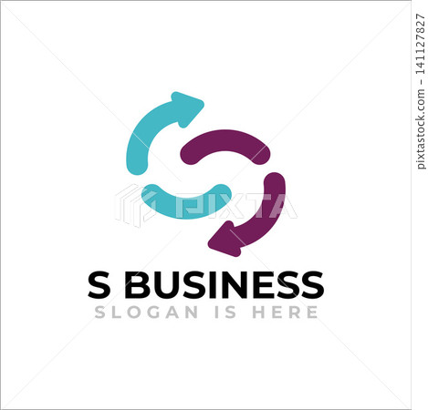 Circular S Abstract Letter Business Logo Brand Identity Circular S Abstract Letter Business Logo Brand Identity 141127827