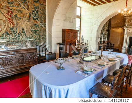 Castle of Chaumont sur Loire, France, interiors Castle of Chaumont sur Loire, France, interiors 141129117