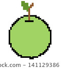 Isolated pixelateIsolated pixelated banana on a white background, Vector illustration.d apple on a white background, Vector illustration. 141129386