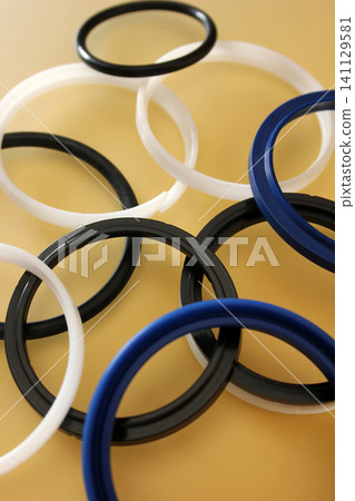 Rubber o-ring. Rubber sealing rings for joint seals. Rubber o-ring. Rubber sealing rings for joint seals. 141129581