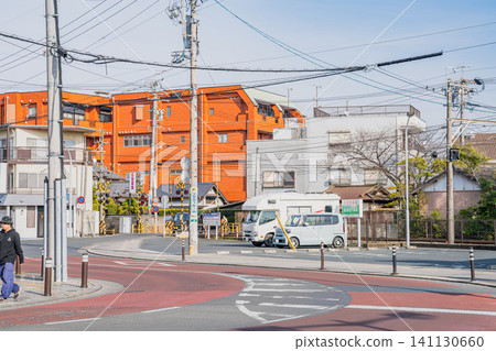 濱松市(靜岡縣)遠州鐵道濱北站前的風景 濱松市(靜岡縣)遠州鐵道濱北站前的風景 141130660