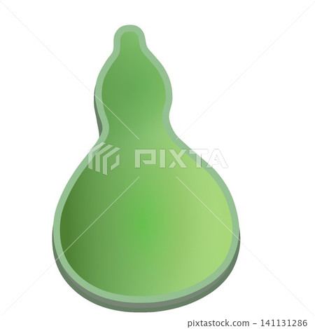 Illustration of a gourd-shaped chopstick rest Illustration of a gourd-shaped chopstick rest 141131286