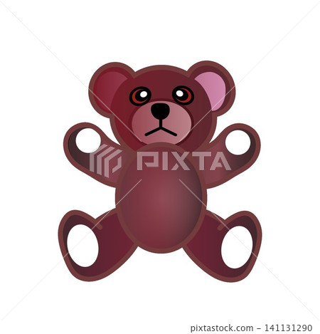Illustration of a bear chopstick rest 141131290