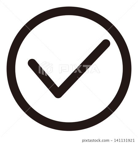 Round checkbox icon Round checkbox icon 141131921
